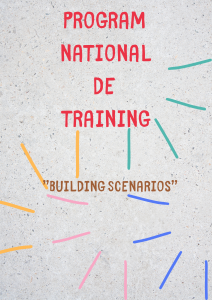 Invitatie Sesiune nationala de training: Building Scenarios